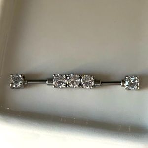 Industrial Bar Earring